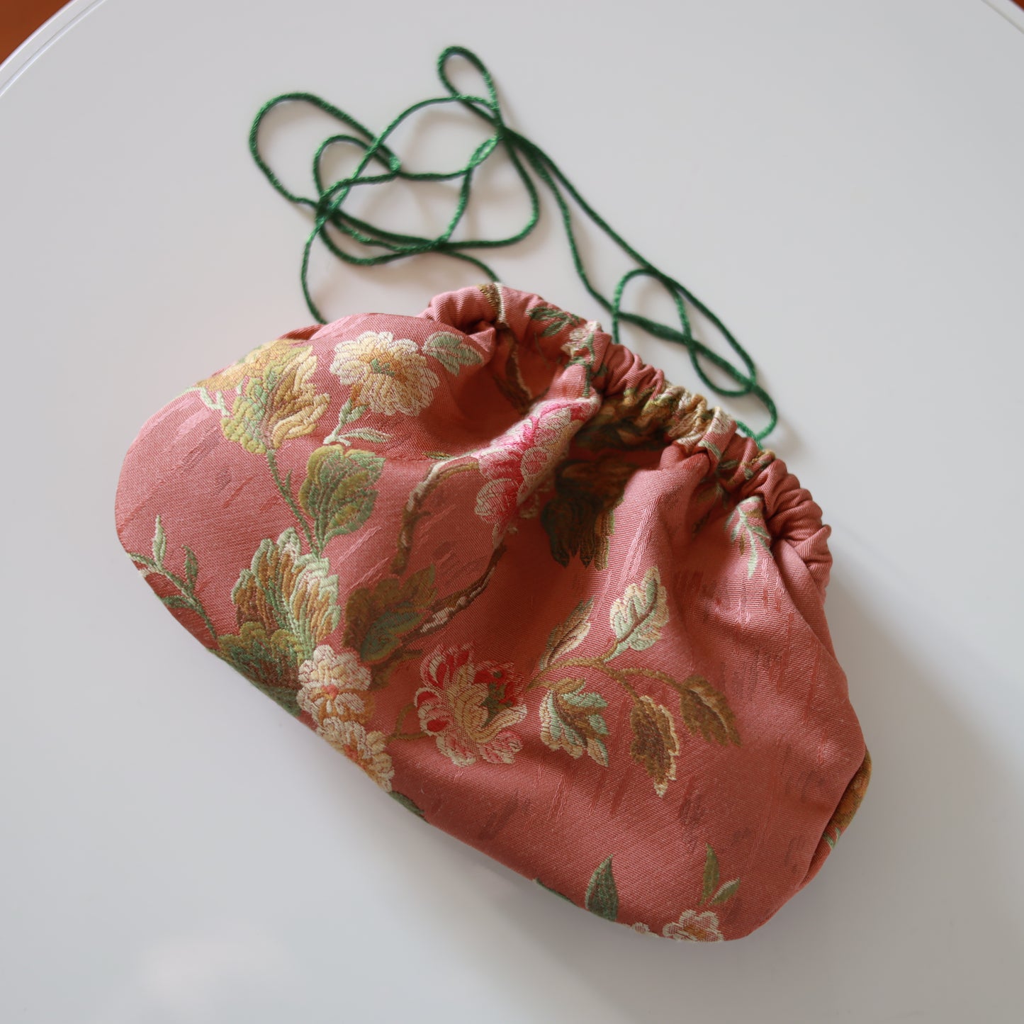 Mini Clutch cotone - corallo