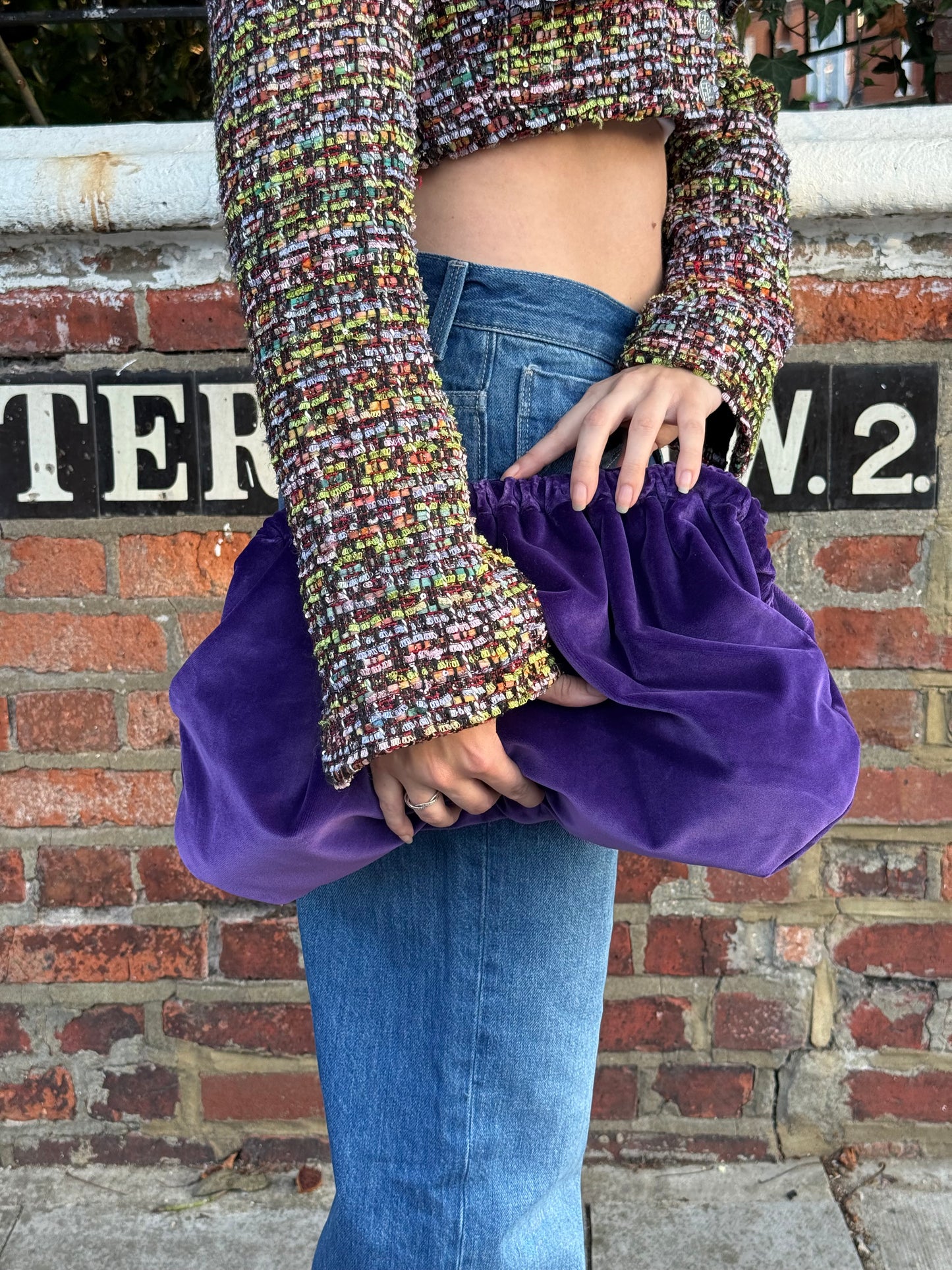 Clutch - Velluto Viola