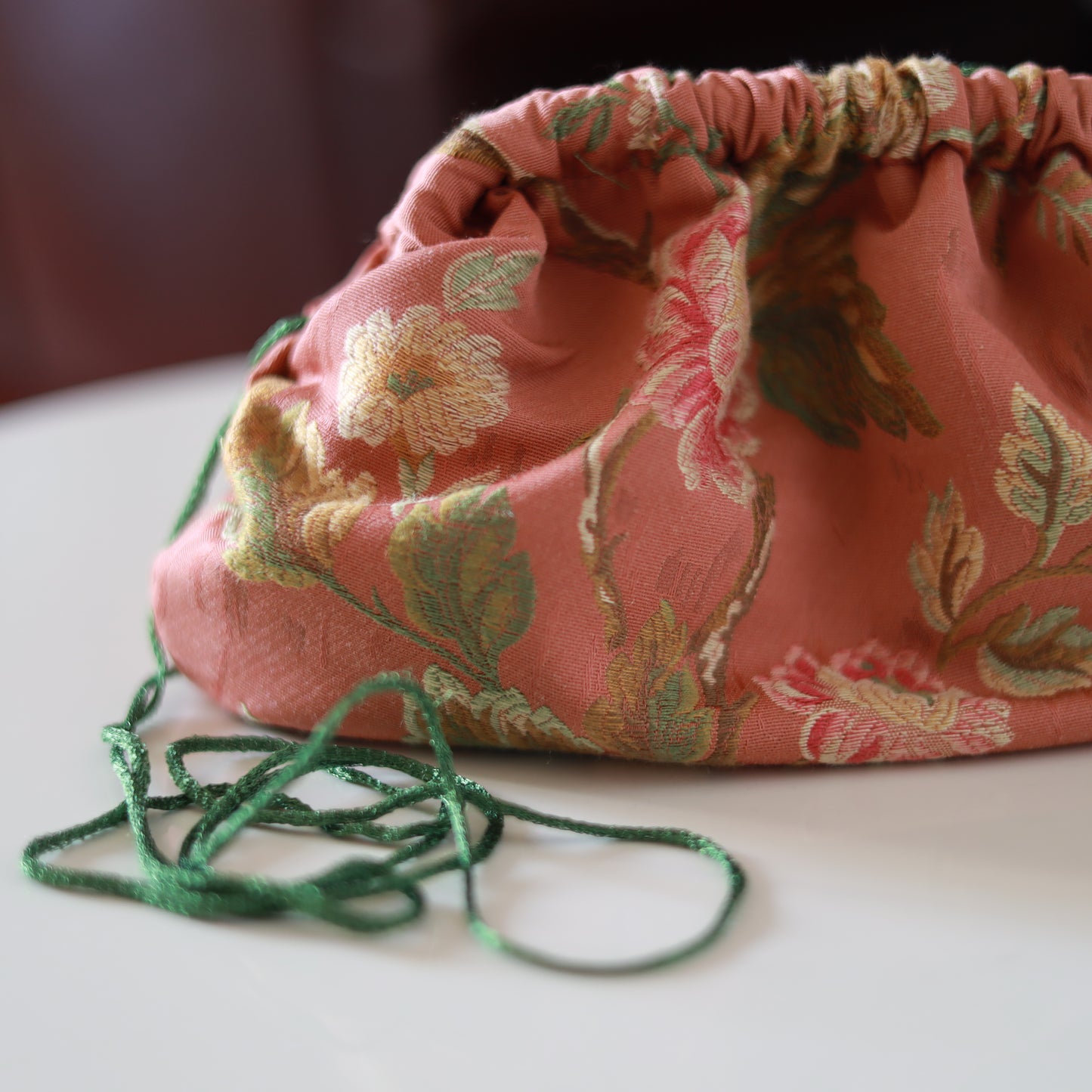 Mini Clutch cotone - corallo