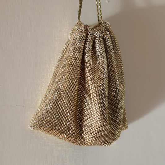 Bisaccia mini-cristalli incastonati - Oro