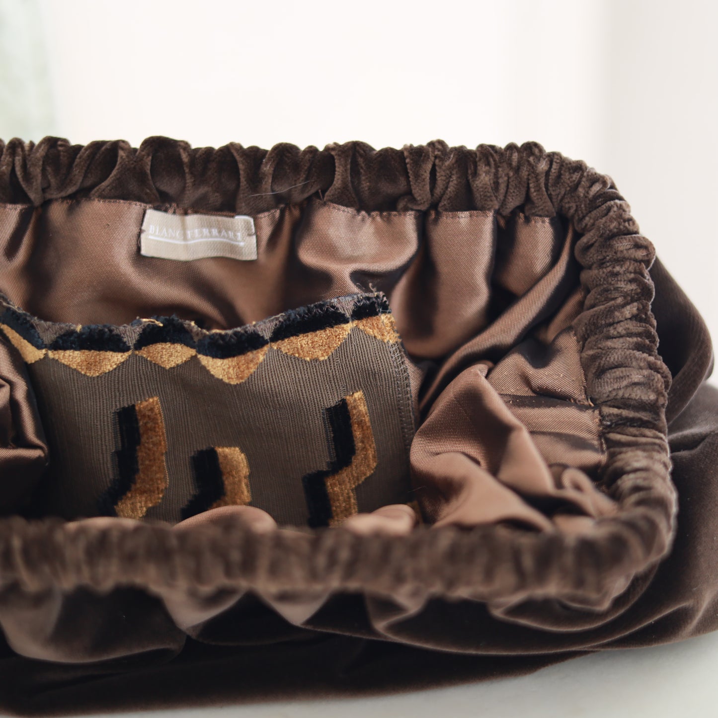 Clutch Velluto - Cioccolato