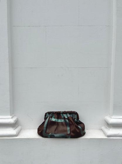 Clutch Cioccolato in Seta