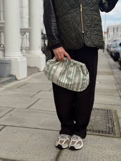 Clutch Seta - Righe Astratte