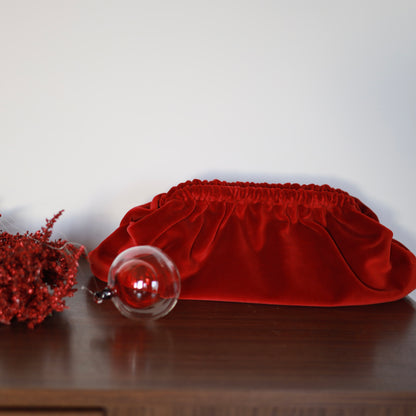 Clutch Velluto - Rosso Natale