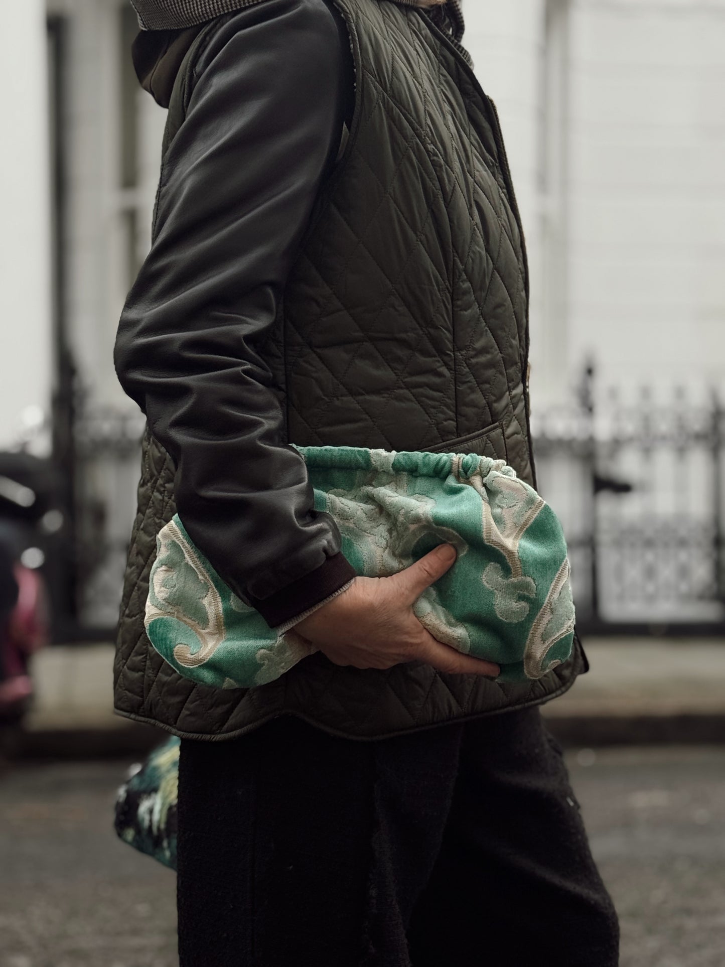 Clutch Damascata - Aquamarine