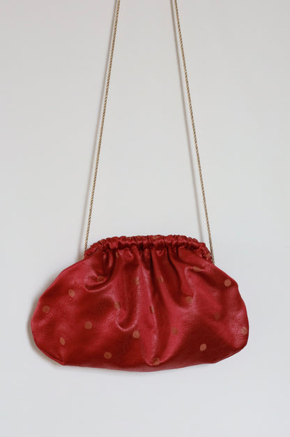 Mini Clutch Pois - Lampone
