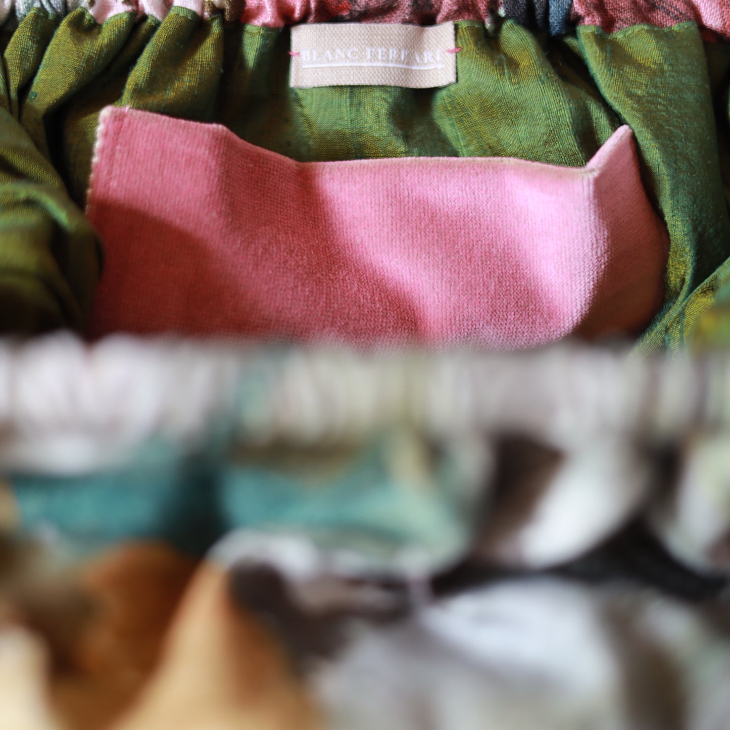 Clutch lino - dipinto floreale