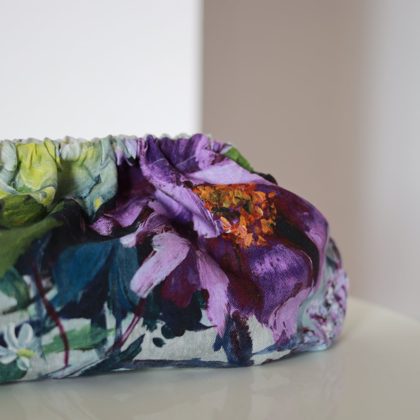 Clutch lino - fiori di campo