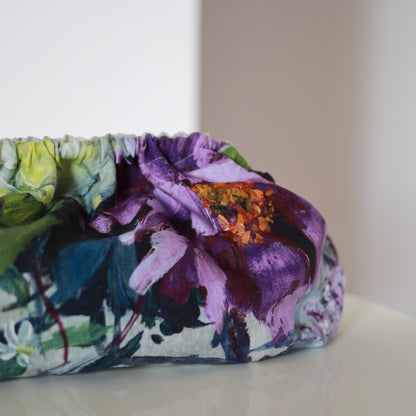Clutch lino - fiori di campo