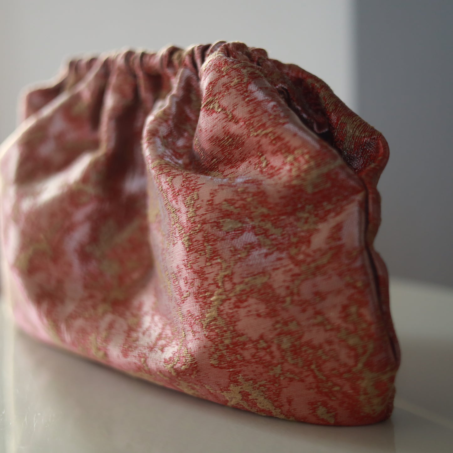 Clutch Jaquard - Oro e Burgundy