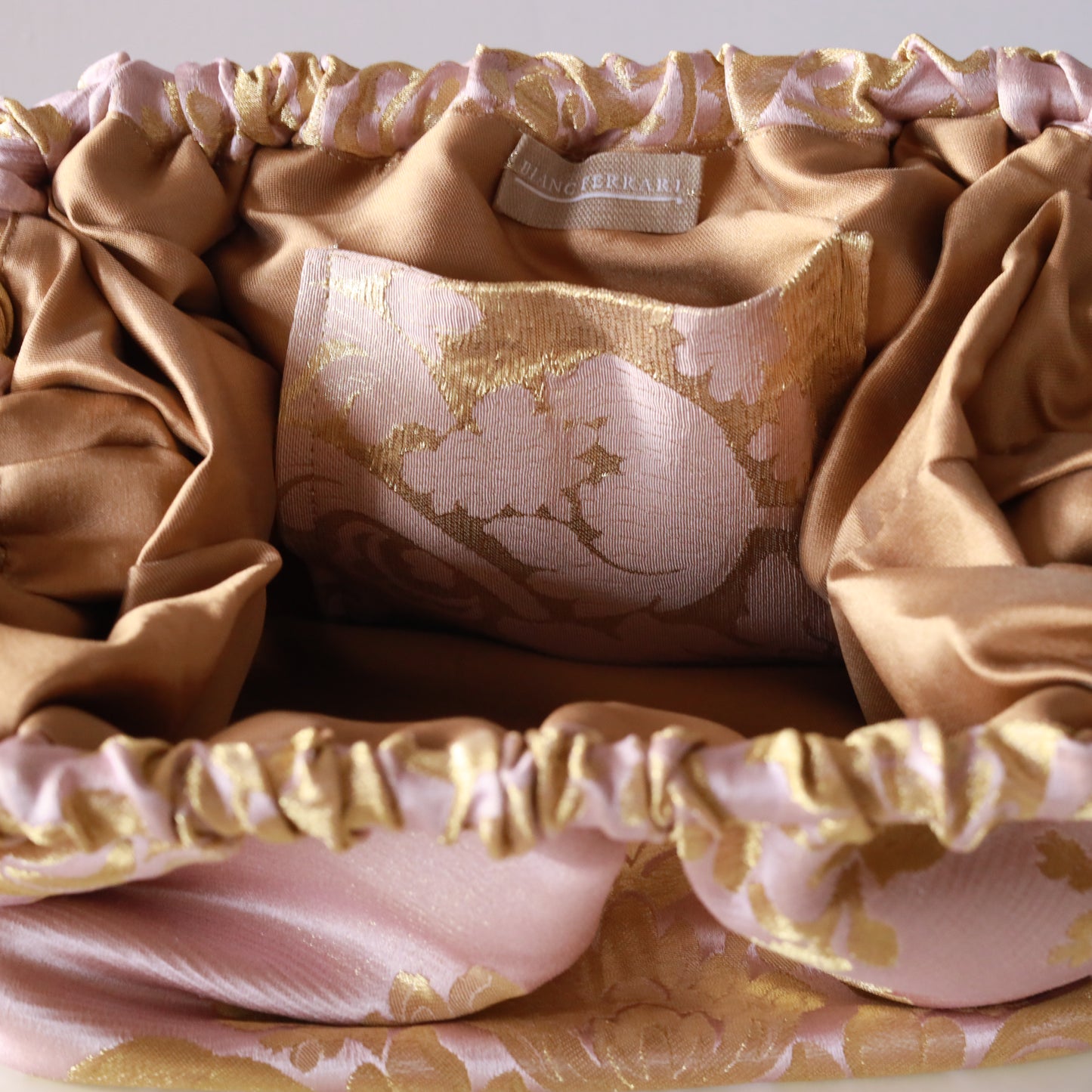 Clutch Seta - Rosa e Oro