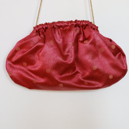 Mini Clutch Pois - Lampone