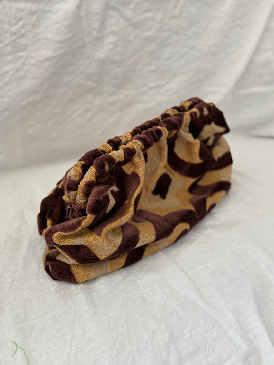 Large Clutch - Burgundy & Senape