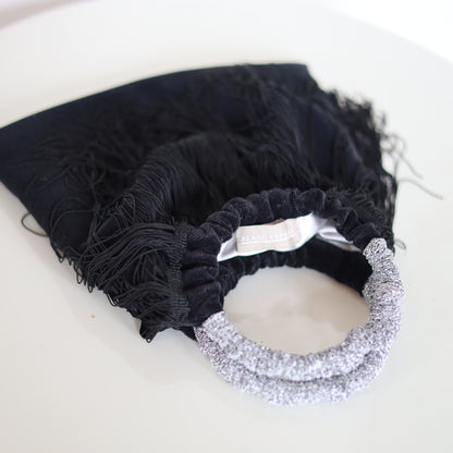 Bisaccia con manici - Velluto con frange