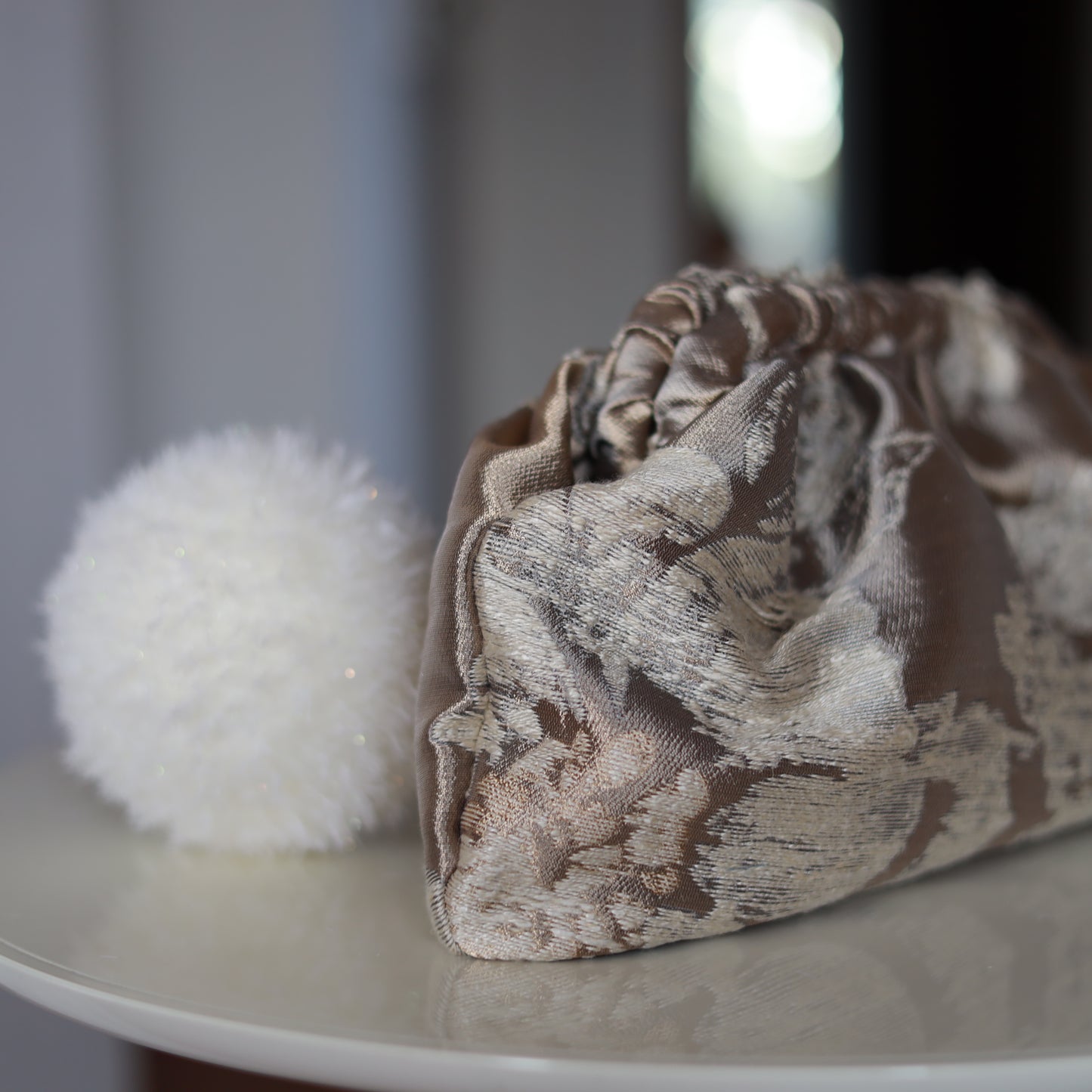 Clutch Seta - Champagne