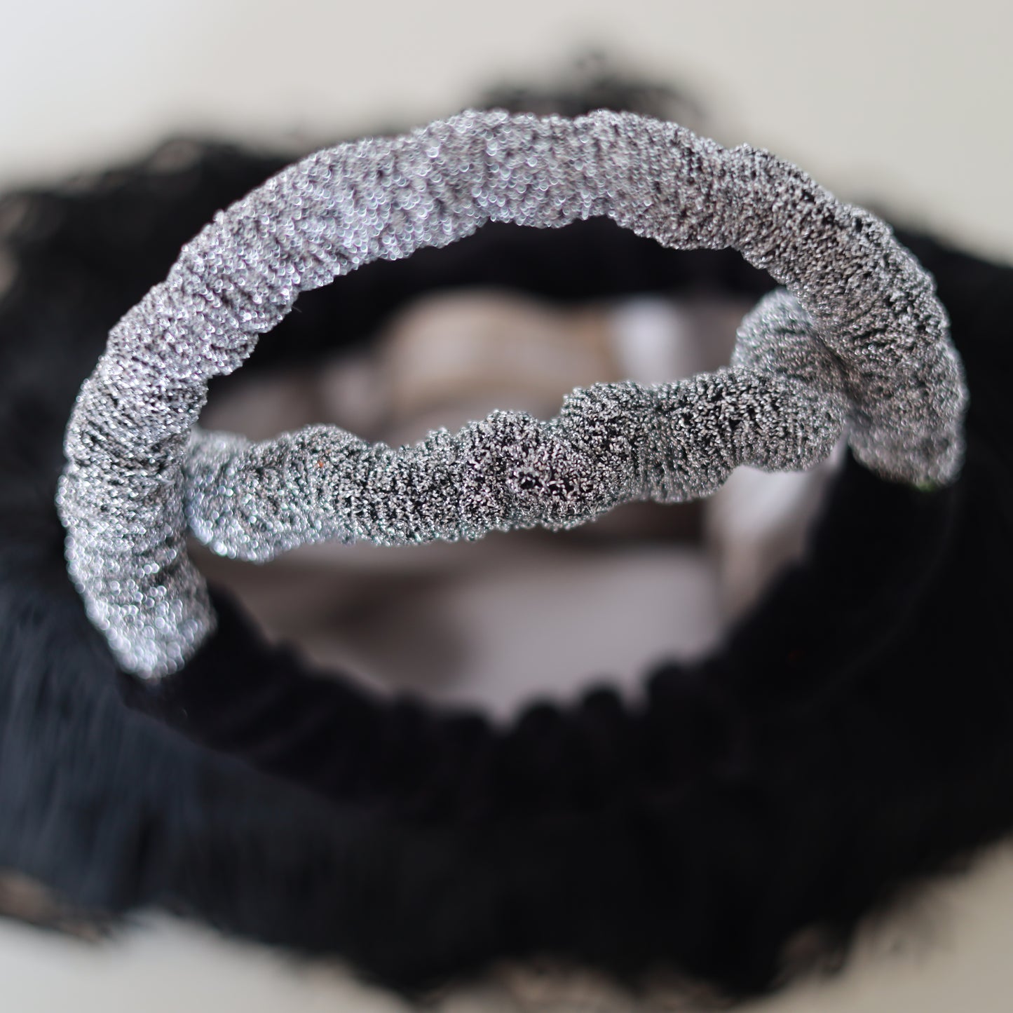 Bisaccia con manici - Velluto con frange