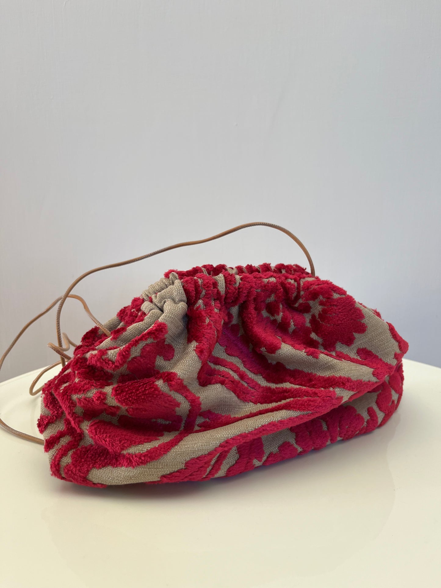 Mini Clutch - Damascata Raspberry