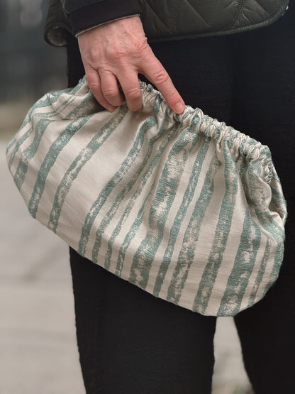 Clutch Seta - Righe Astratte