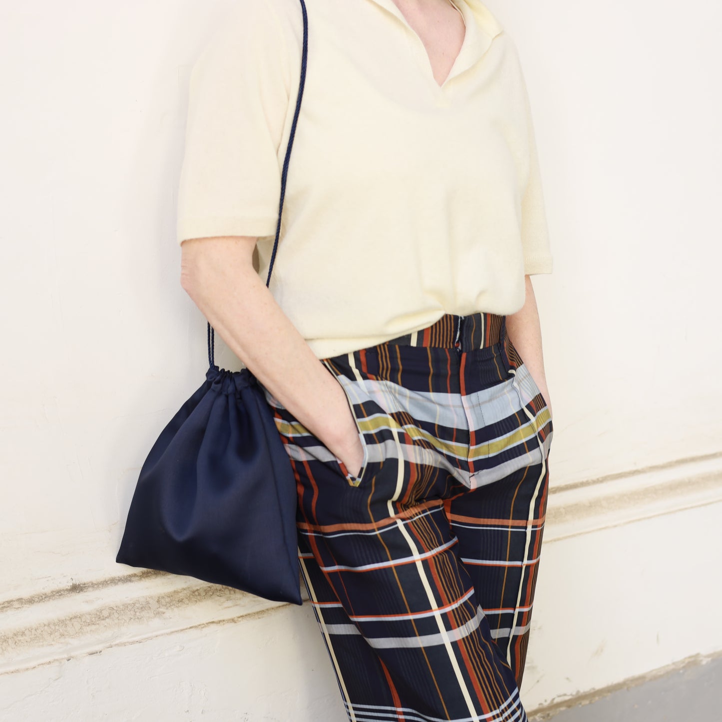 Bisaccia Seta - Blu Navy