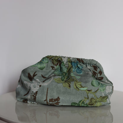 Clutch Midi lino - fantasia tropicale