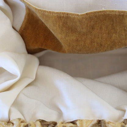 Clutch Damascata - Khaki & Butter Yellow