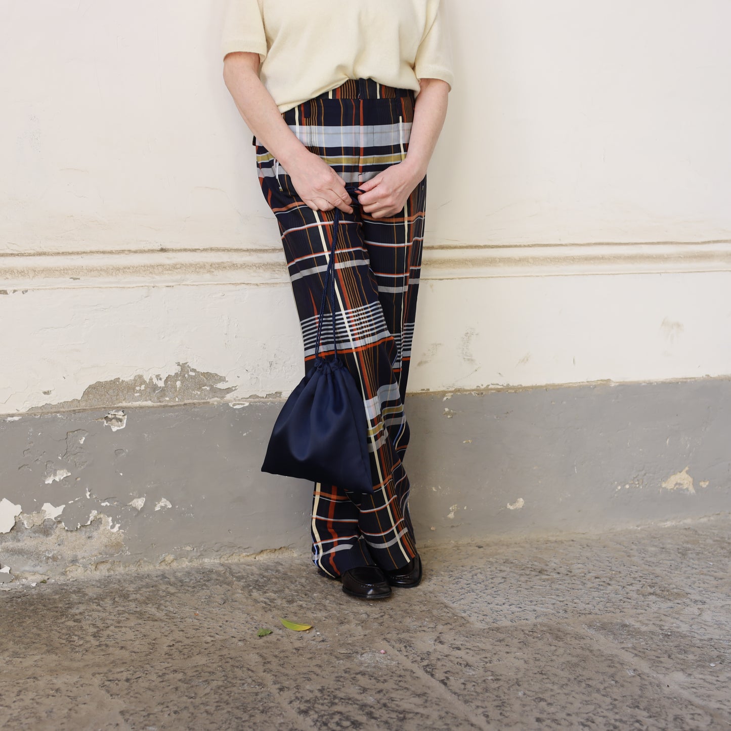 Bisaccia Seta - Blu Navy