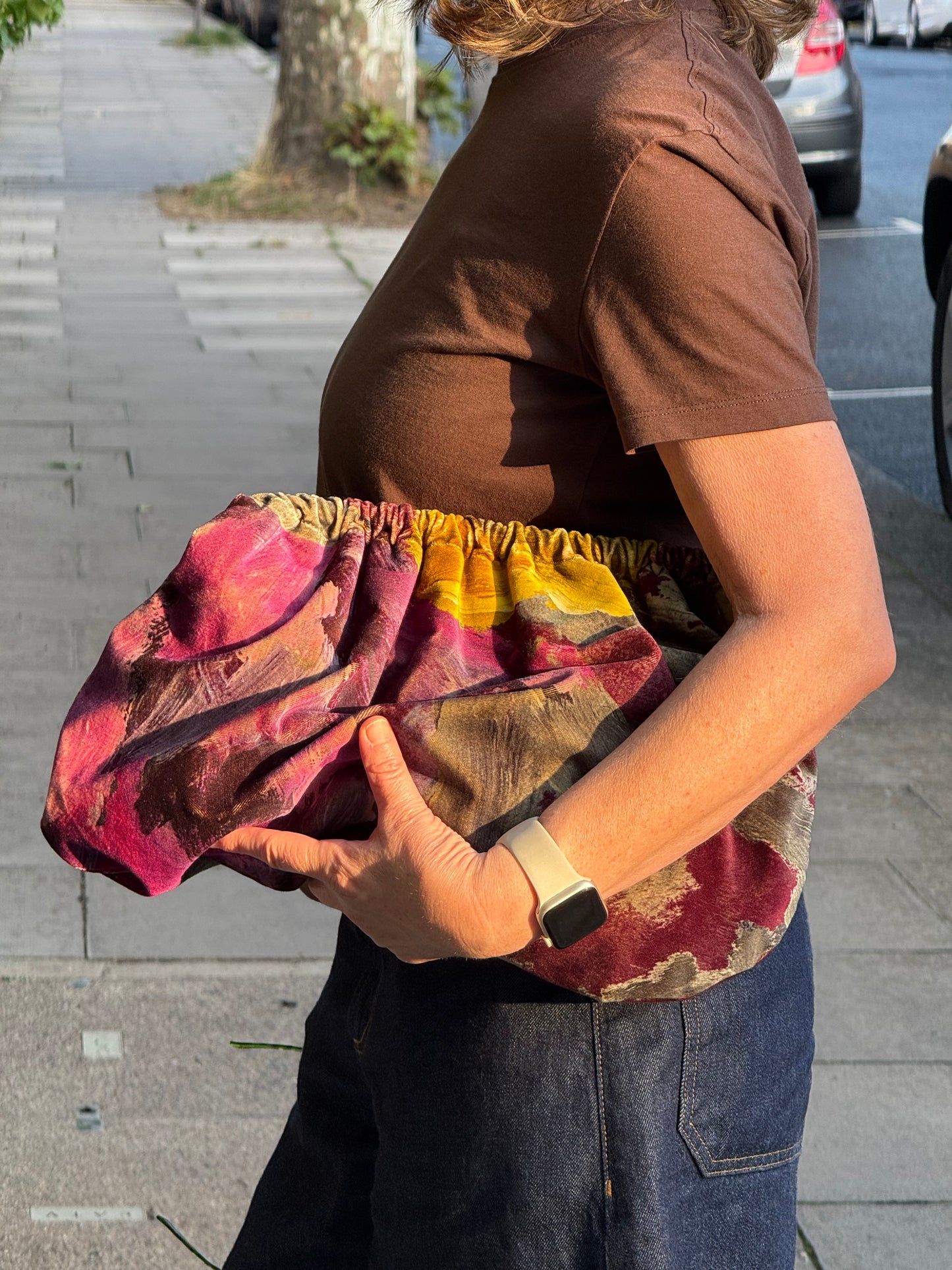 Clutch - Velluto dipinto a mano