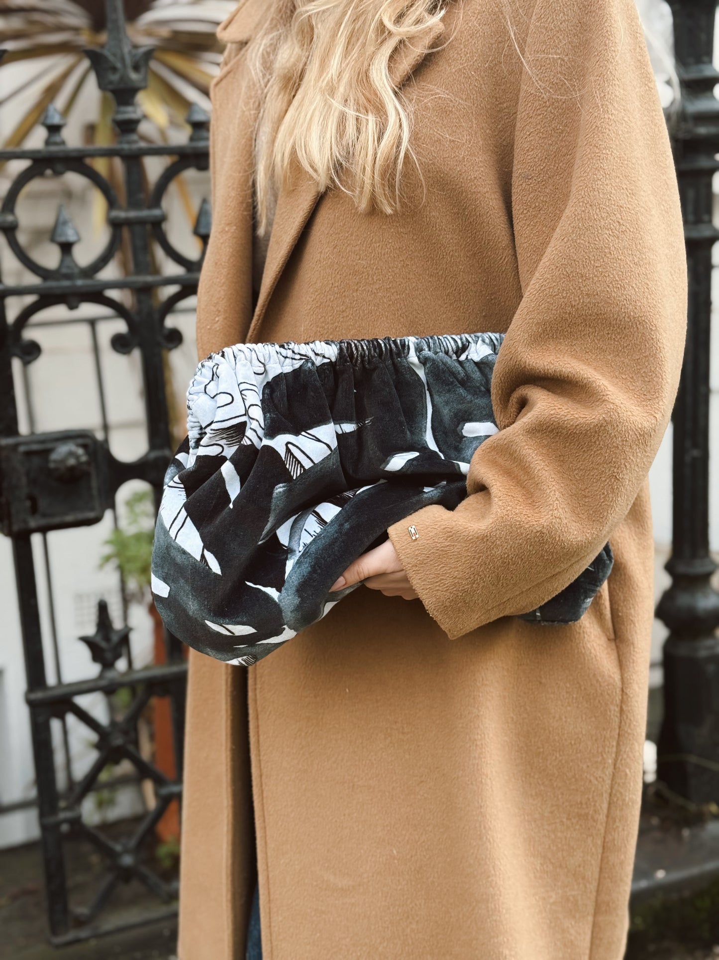 Clutch Large Velluto - fantasia floreale