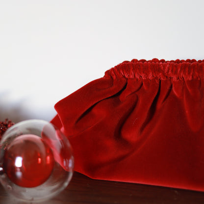 Clutch Velluto - Rosso Natale