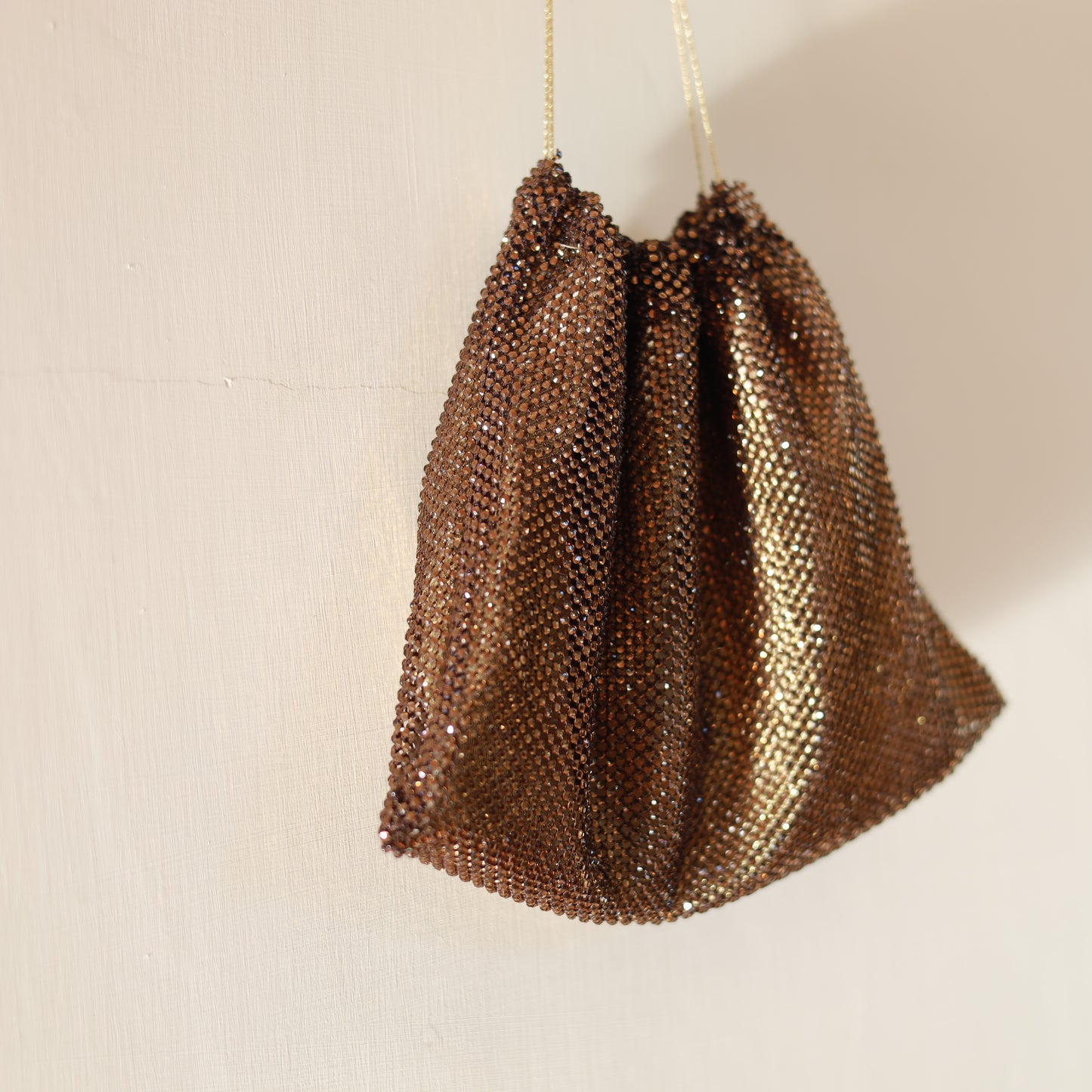 Bisaccia mini-cristalli incastonati - Bronzo