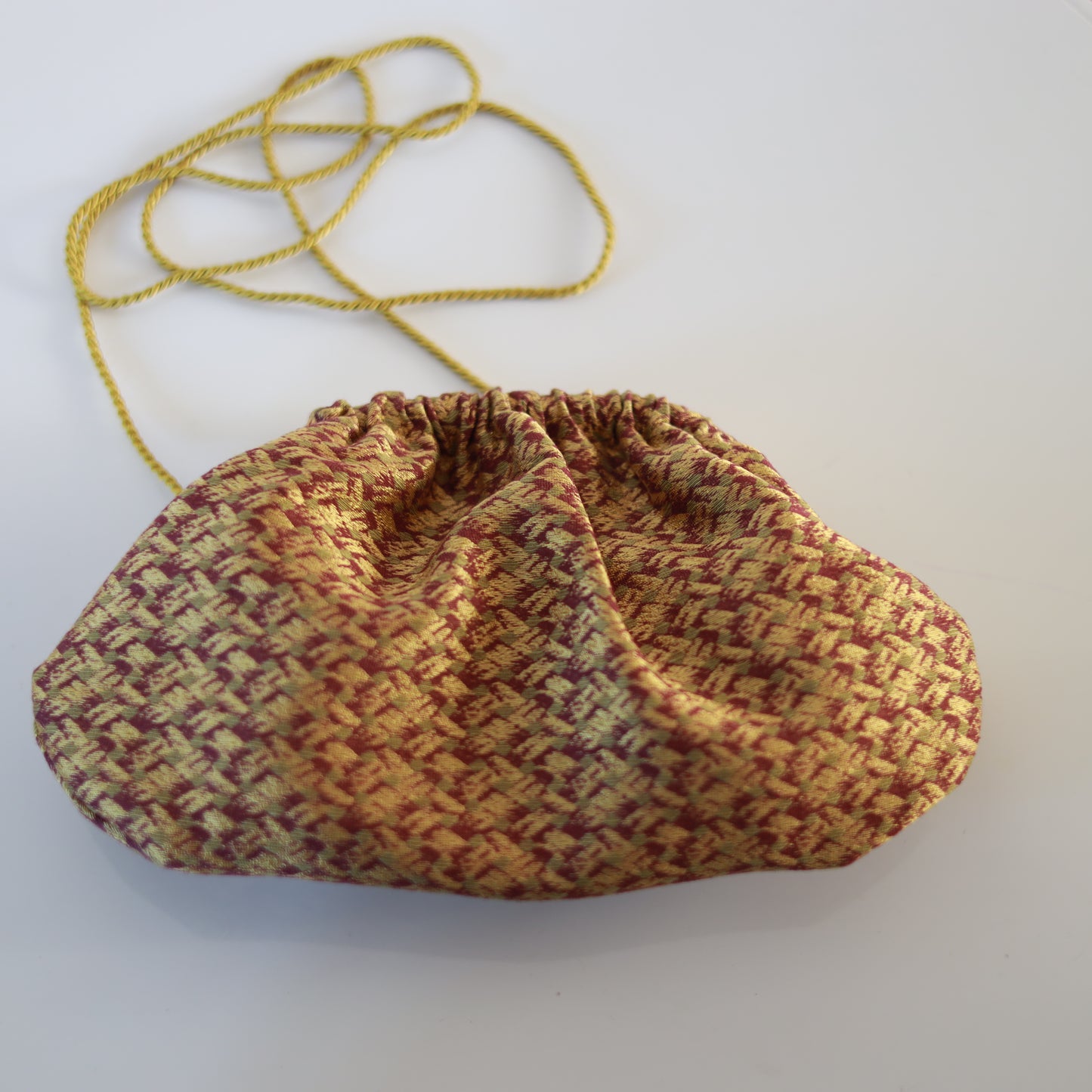 Mini Clutch - Oro e Burgundy