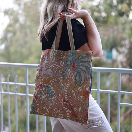Shopper bag Jungle in lino