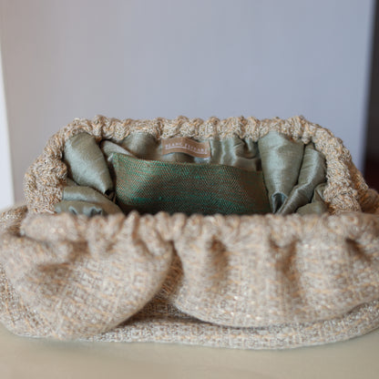 Clutch Écru - Lino & Viscosa