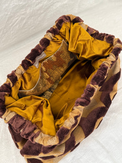 Large Clutch - Burgundy & Senape