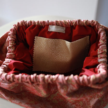 Clutch Jaquard - Oro e Burgundy